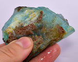 135Grams GEM BLUE OPAL PERU ROUGH SCENIC SEASCAPE MINERAL SPECIMEN OB167