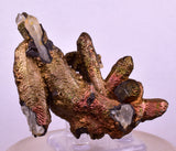 7.6cms TURGITE BOTRYOIDAL IRIDESCENT CRYSTALS PERU IRON NEW FIND MINERAL ZB60