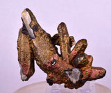 7.6cms TURGITE BOTRYOIDAL IRIDESCENT CRYSTALS PERU IRON NEW FIND MINERAL ZB60