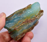 135Grams GEM BLUE OPAL PERU ROUGH SCENIC SEASCAPE MINERAL SPECIMEN OB167