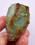 62Grams GEM BLUE OPAL PERU ROUGH SCENIC SEASCAPE MINERAL SPECIMEN OB168