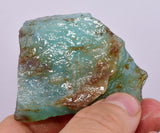 59Grams GEM BLUE OPAL PERU ROUGH SCENIC SEASCAPE MINERAL SPECIMEN OB169