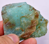 59Grams GEM BLUE OPAL PERU ROUGH SCENIC SEASCAPE MINERAL SPECIMEN OB169