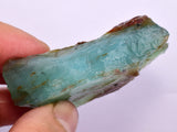 59Grams GEM BLUE OPAL PERU ROUGH SCENIC SEASCAPE MINERAL SPECIMEN OB169
