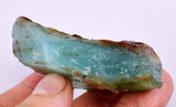 59Grams GEM BLUE OPAL PERU ROUGH SCENIC SEASCAPE MINERAL SPECIMEN OB169