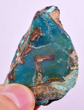25grs GEM SILICA CHRYSOCOLLA CHALCEDONY LILY MINE PERU ROUGH SB247