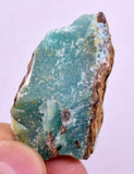 17grs GEM SILICA CHRYSOCOLLA CHALCEDONY LILY MINE PERU ROUGH SB248