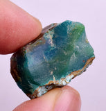 10grs GEM SILICA CHRYSOCOLLA CHALCEDONY LILY MINE PERU ROUGH SB254