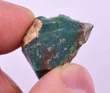 5.6grs GEM SILICA CHRYSOCOLLA CHALCEDONY LILY MINE PERU ROUGH SB256