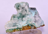 11cms DRUZY CHRYSOCOLLA CALCITE PERU COPPER 2000 DISCOVERY DB114