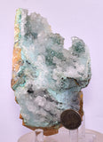 11cms DRUZY CHRYSOCOLLA CALCITE PERU COPPER 2000 DISCOVERY DB114