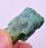 2.7grs GEM SILICA CHRYSOCOLLA CHALCEDONY LILY MINE PERU ROUGH SB260
