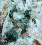 9.5cms DRUZY CHRYSOCOLLA CALCITE PERU COPPER 2000 DISCOVERY DB115