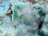 9.5cms DRUZY CHRYSOCOLLA CALCITE PERU COPPER 2000 DISCOVERY DB115