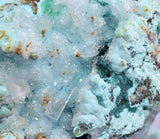 9.5cms DRUZY CHRYSOCOLLA CALCITE PERU COPPER 2000 DISCOVERY DB115
