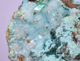 9.5cms DRUZY CHRYSOCOLLA CALCITE PERU COPPER 2000 DISCOVERY DB115