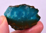 12grs GEM SILICA CHRYSOCOLLA CHALCEDONY LILY MINE PERU ROUGH SB253