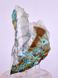 10cms DRUZY CHRYSOCOLLA CALCITE PERU COPPER 2000 DISCOVERY DB116