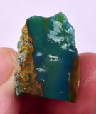 10grs GEM SILICA CHRYSOCOLLA CHALCEDONY LILY MINE PERU ROUGH SB254