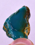 4.3grs GEM SILICA CHRYSOCOLLA CHALCEDONY LILY MINE PERU ROUGH SB255