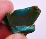 5.6grs GEM SILICA CHRYSOCOLLA CHALCEDONY LILY MINE PERU ROUGH SB256