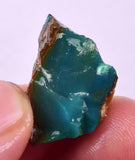 5.2grs GEM SILICA CHRYSOCOLLA CHALCEDONY LILY MINE PERU ROUGH SB257