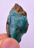 3.4grs GEM SILICA CHRYSOCOLLA CHALCEDONY LILY MINE PERU ROUGH SB259