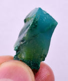 2.7grs GEM SILICA CHRYSOCOLLA CHALCEDONY LILY MINE PERU ROUGH SB260