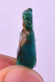 1.6grs GEM SILICA CHRYSOCOLLA CHALCEDONY LILY MINE PERU ROUGH SB261