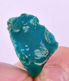 1.6grs GEM SILICA CHRYSOCOLLA CHALCEDONY LILY MINE PERU ROUGH SB261