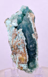 6.1cms DRUZY CHRYSOCOLLA QUARTZ CRYSTAL LILY MINE PERU 2000 YEAR DB327