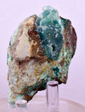 6.1cms DRUZY CHRYSOCOLLA QUARTZ CRYSTAL LILY MINE PERU 2000 YEAR DB327