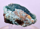 6.1cms DRUZY CHRYSOCOLLA QUARTZ CRYSTAL LILY MINE PERU 2000 YEAR DB327