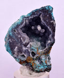 4.5cms DRUZY CHRYSOCOLLA QUARTZ CRYSTAL LILY MINE PERU 2000 YEAR DB328