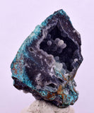 4.5cms DRUZY CHRYSOCOLLA QUARTZ CRYSTAL LILY MINE PERU 2000 YEAR DB328