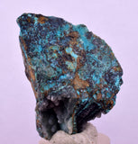4.5cms DRUZY CHRYSOCOLLA QUARTZ CRYSTAL LILY MINE PERU 2000 YEAR DB328