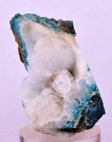4.1cms DRUZY CHRYSOCOLLA QUARTZ CRYSTAL LILY MINE PERU 2000 YEAR DB330