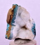 4.1cms DRUZY CHRYSOCOLLA QUARTZ CRYSTAL LILY MINE PERU 2000 YEAR DB330