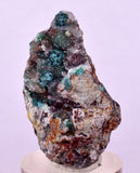 3.7cms DRUZY CHRYSOCOLLA QUARTZ CRYSTAL LILY MINE PERU 2000 YEAR DB332