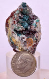 3.7cms DRUZY CHRYSOCOLLA QUARTZ CRYSTAL LILY MINE PERU 2000 YEAR DB332
