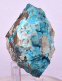 5.7cms DRUZY CHRYSOCOLLA QUARTZ CRYSTAL LILY MINE PERU 2000 YEAR DB335