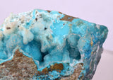 5.7cms DRUZY CHRYSOCOLLA QUARTZ CRYSTAL LILY MINE PERU 2000 YEAR DB335