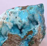 5.7cms DRUZY CHRYSOCOLLA QUARTZ CRYSTAL LILY MINE PERU 2000 YEAR DB335