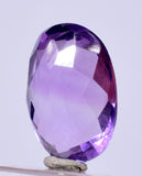 4cts AMETHYST FACET JEWELRY FINE GEMSTONEPENDANT RING BB427