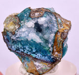 2.6cms DRUZY CHRYSOCOLLA QUARTZ CRYSTAL LILY MINE PERU 2000 YEAR DB336