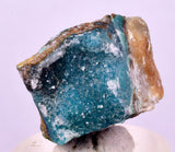 2.6cms DRUZY CHRYSOCOLLA QUARTZ CRYSTAL LILY MINE PERU 2000 YEAR DB336