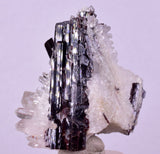 4.4cms RED HUBNERITE QUARTZ CRYSTALS MINERAL SPECIMEN COLLECTOR PERU MB210
