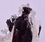 4.4cms RED HUBNERITE QUARTZ CRYSTALS MINERAL SPECIMEN COLLECTOR PERU MB210