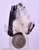 4.4cms RED HUBNERITE QUARTZ CRYSTALS MINERAL SPECIMEN COLLECTOR PERU MB210
