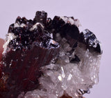 7.1cms RED HUBNERITE QUARTZ CRYSTALS MINERAL SPECIMEN COLLECTOR PERU MB211
